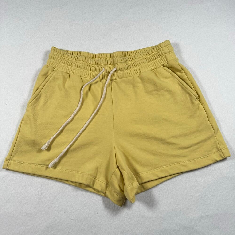 LOFT outlet yellow cotton relaxed sweat shorts size medium loungewear